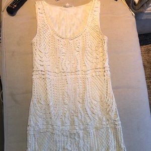 Urban outfitters crochet cream dress